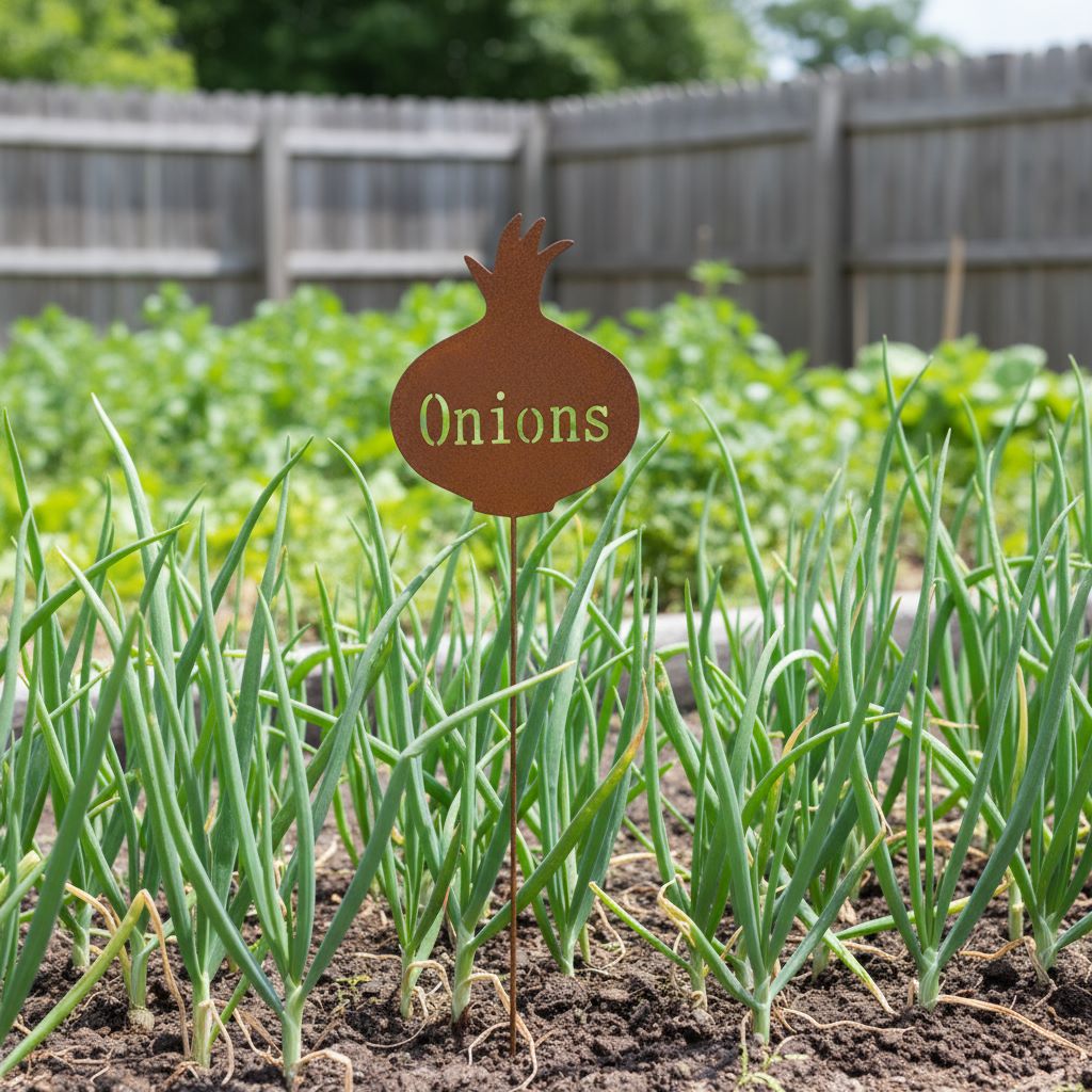 Rustic Onion Garden Stake