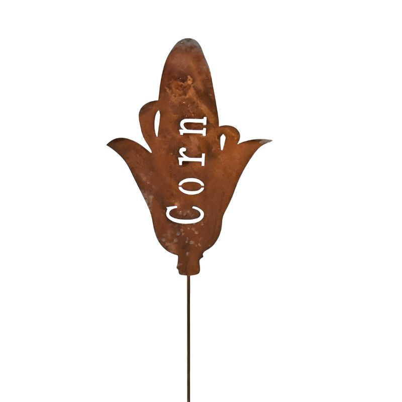 Rustic Corn Garden Stake