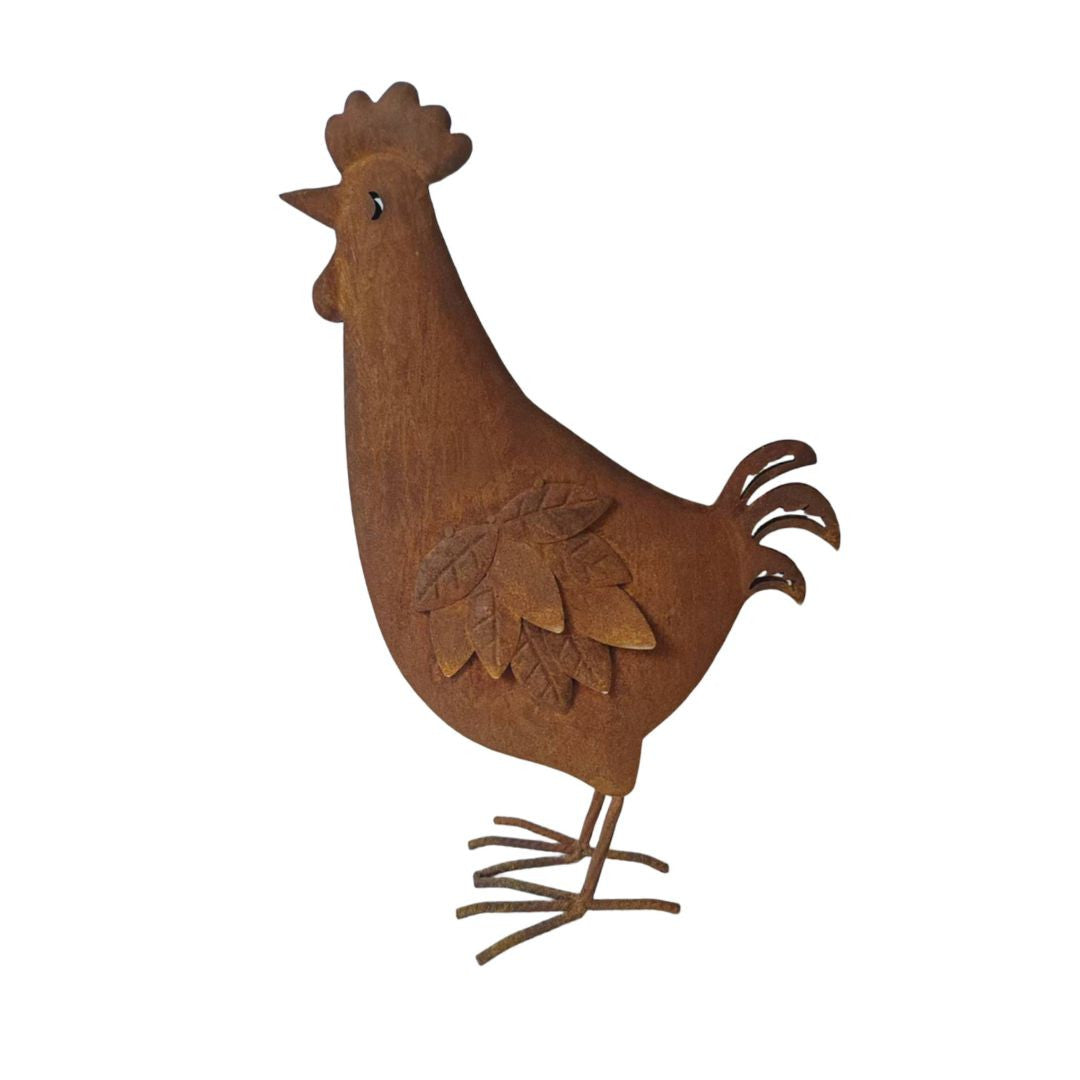 Rustic Rooster Garden Sculpture