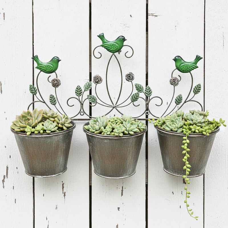 Triple Birds Wall Planter
