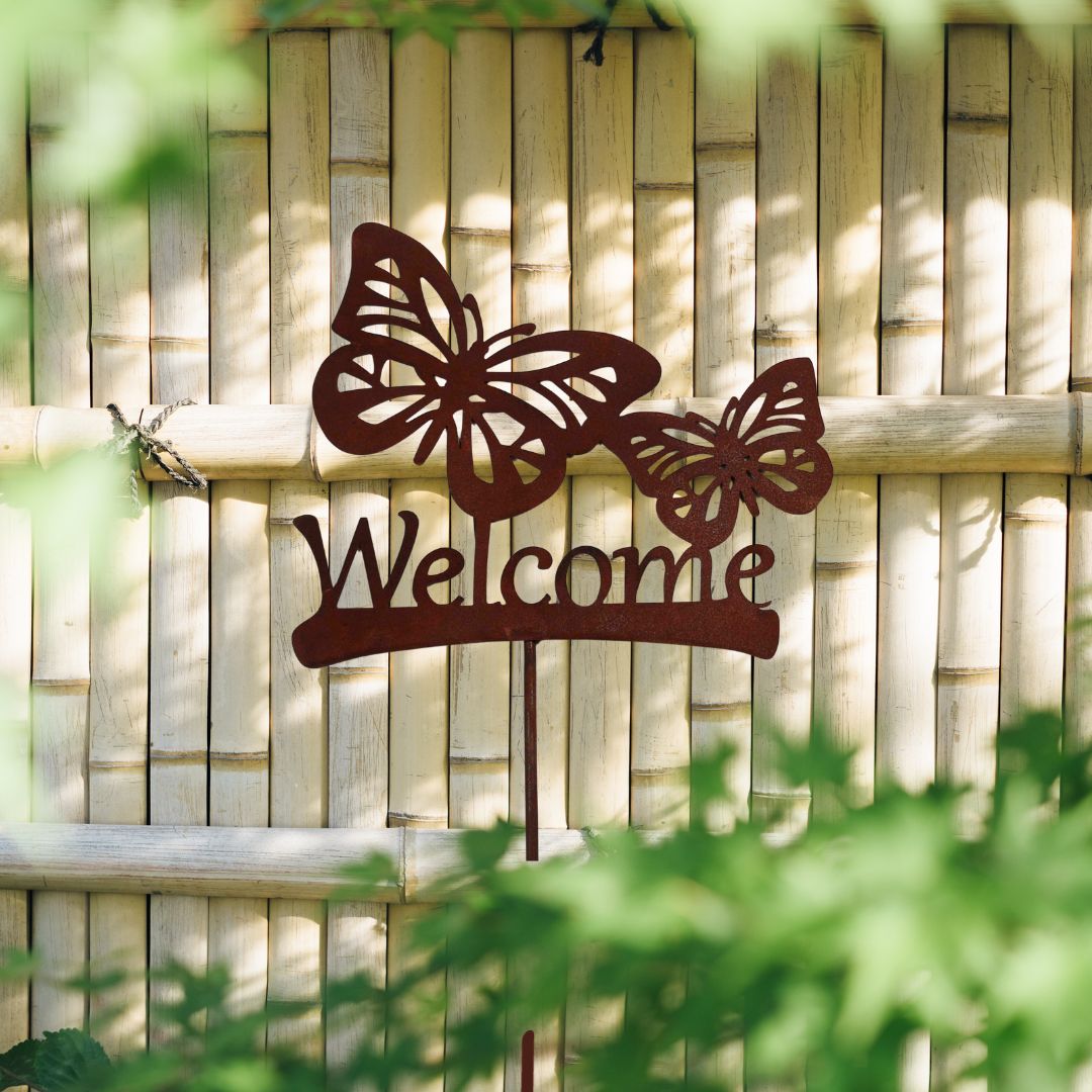 Welcome Butterfly Stake