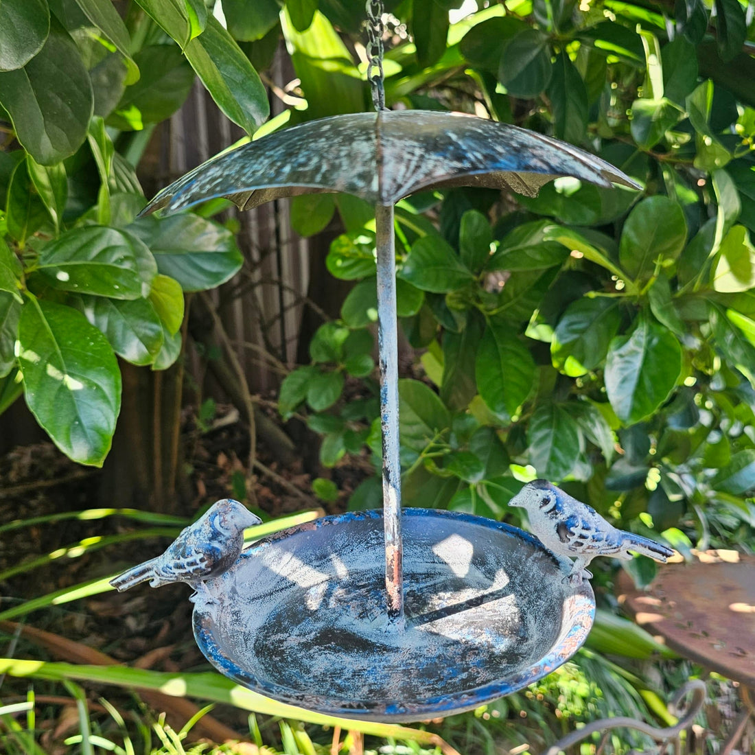 Rustic Umbrella Bird Feeder