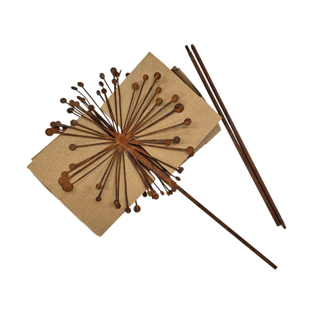 Rustic Dandelion Garden Stake