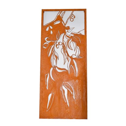 Reverse Laser Cut Gum Leaf Wall Art