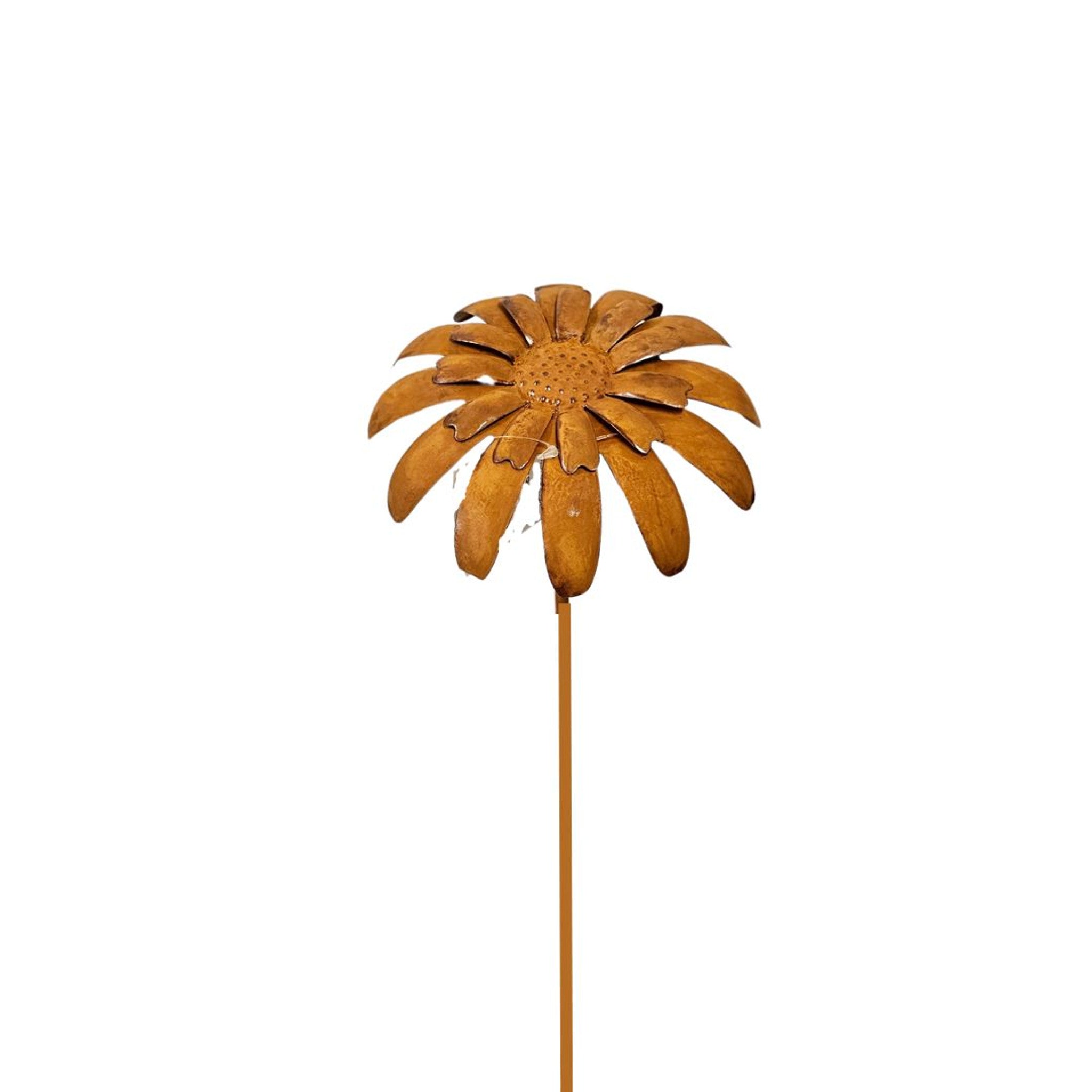 Rust flower stake