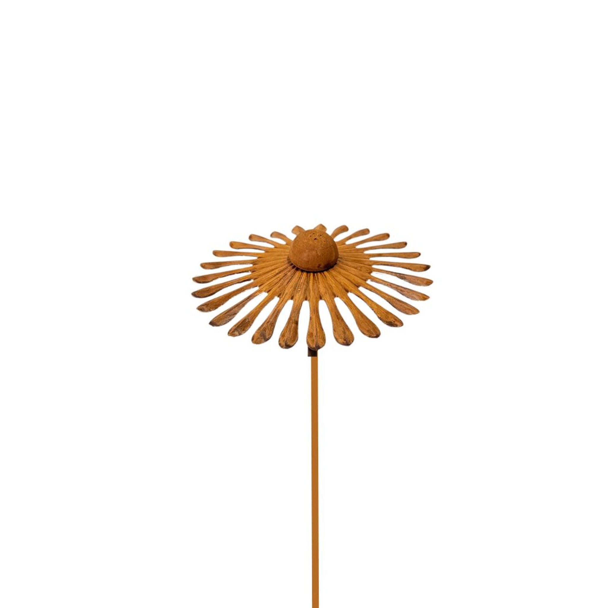 Rust flower stake