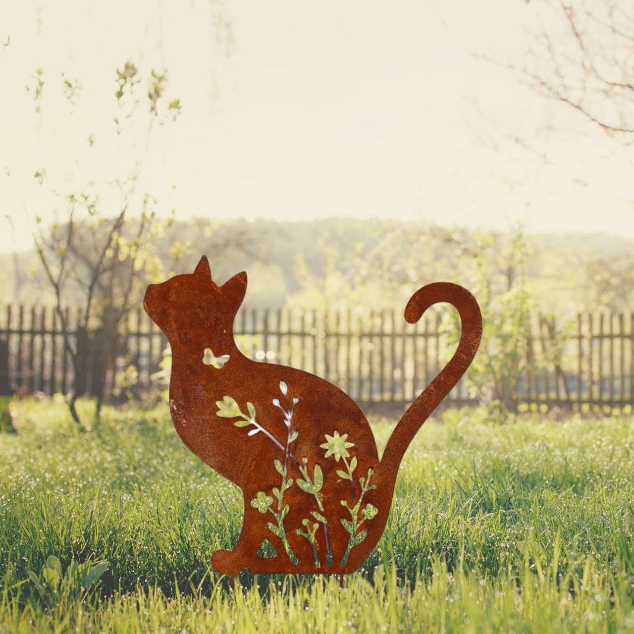 Curious Cat Garden Stake