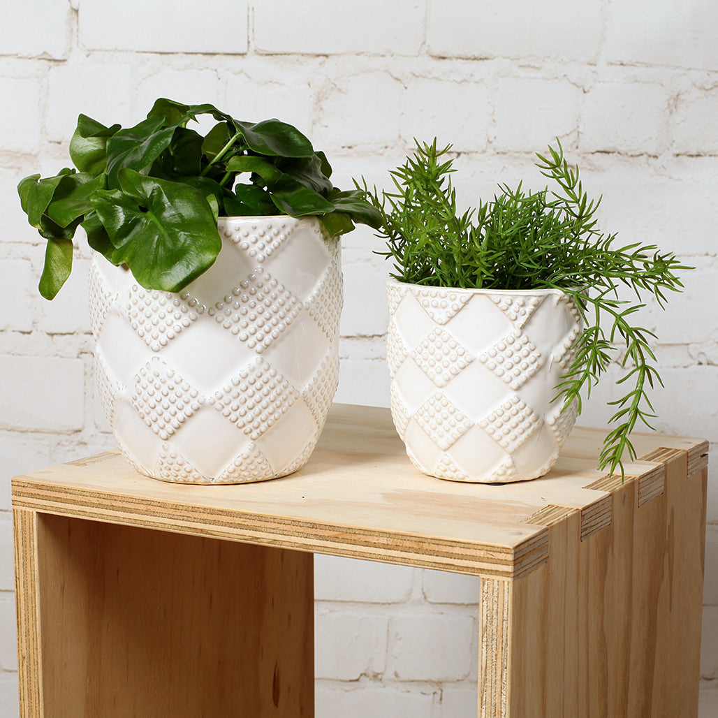 Diamond Ceramic Pot