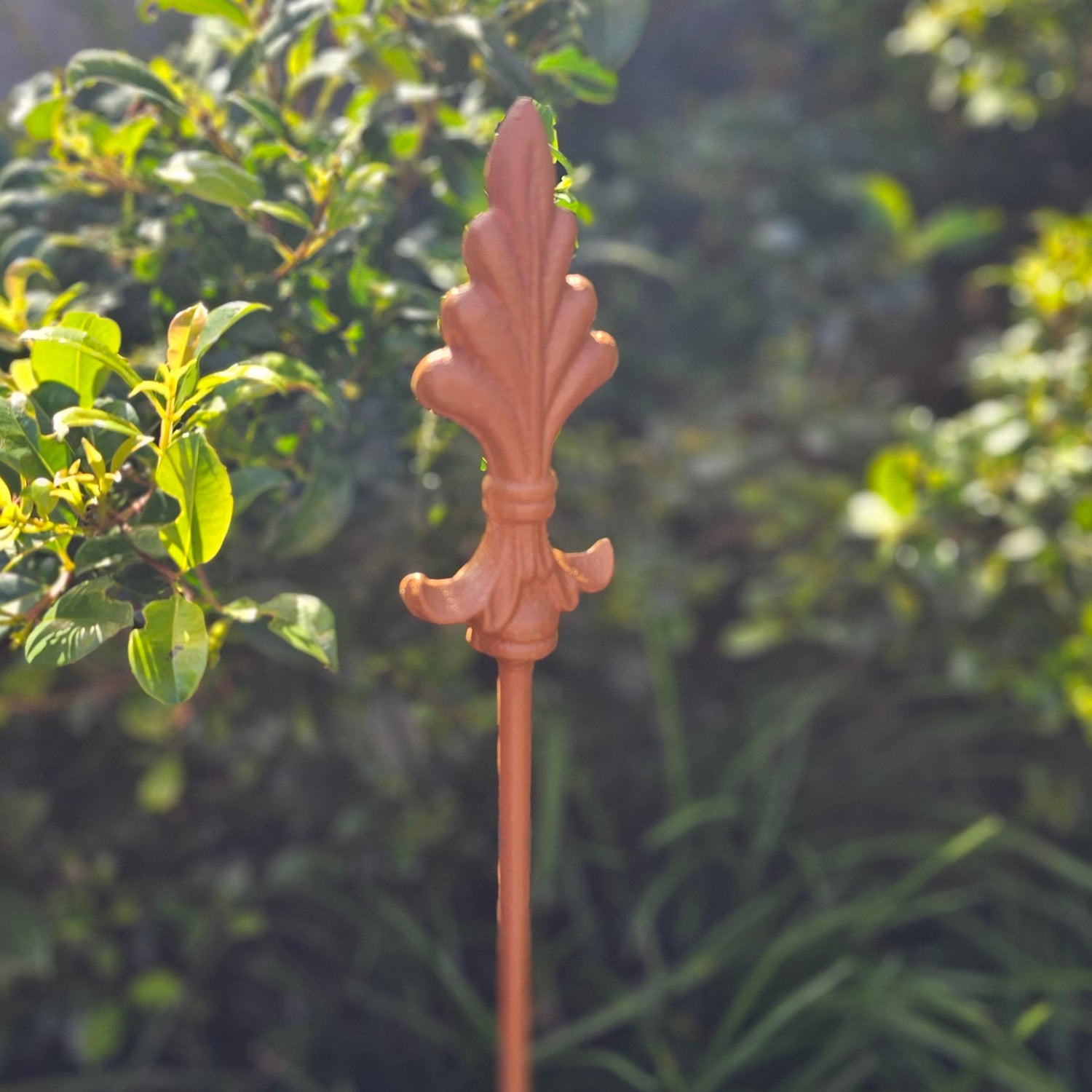 Rusty Finial Garden Stake