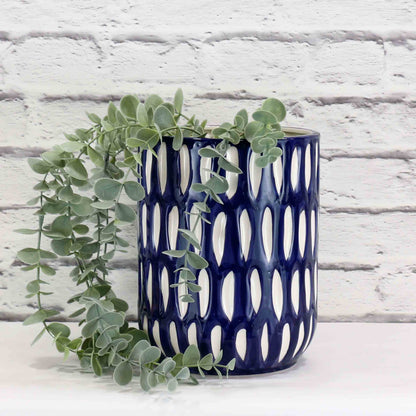 Blue And White Planters