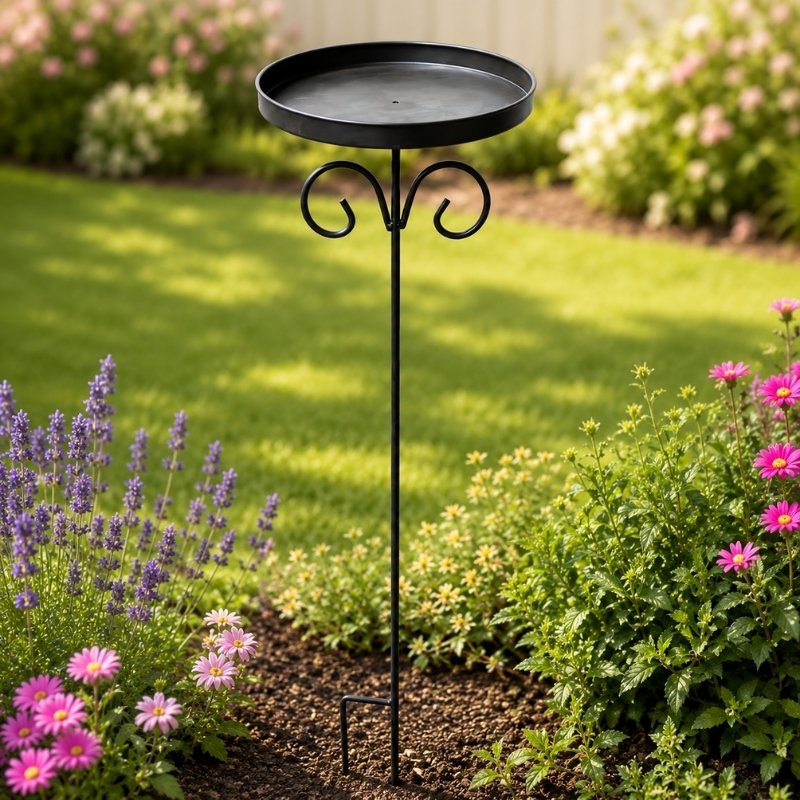 Scroll Metal Garden Feeder