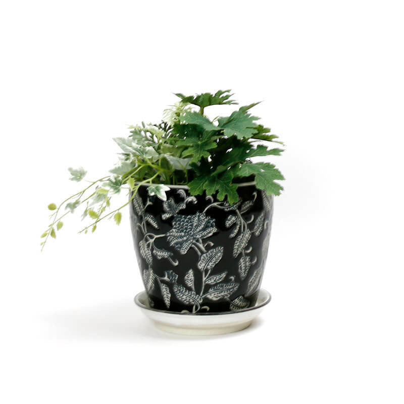Black Pine Ceramic Planter