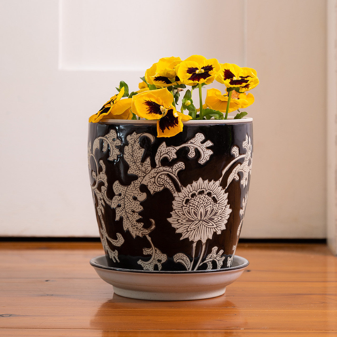 Chrysanthemum Ceramic Planter