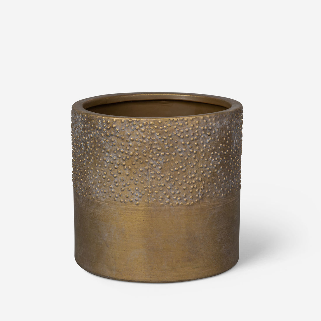 Textured Gold Pot