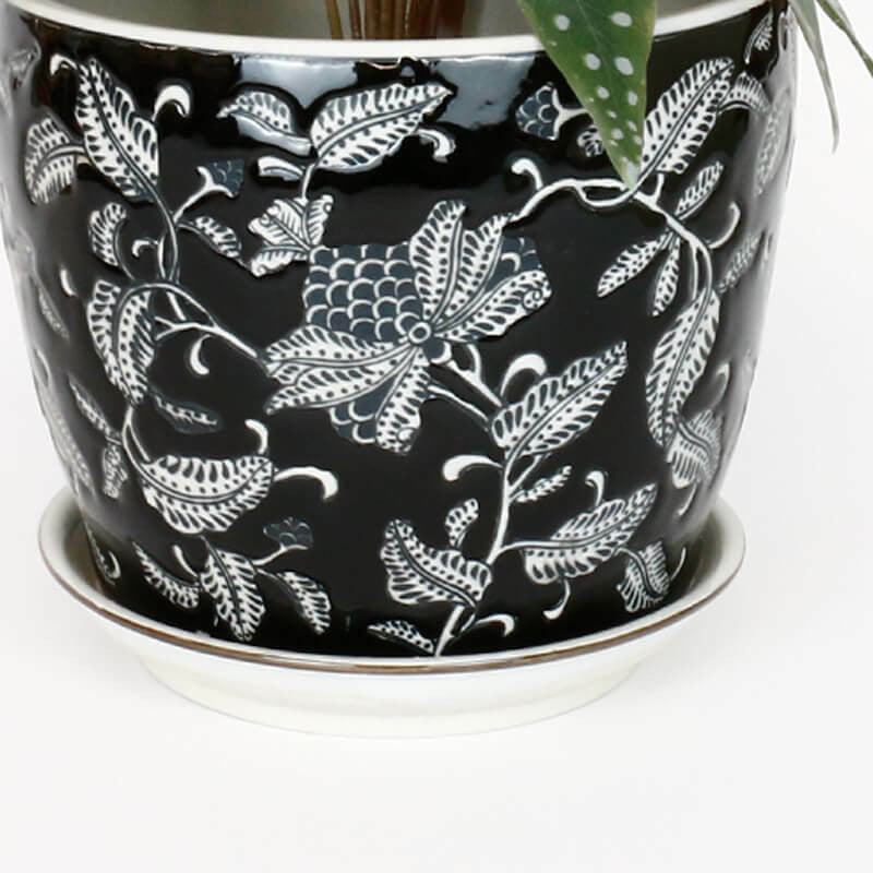 Black Pine Ceramic Planter