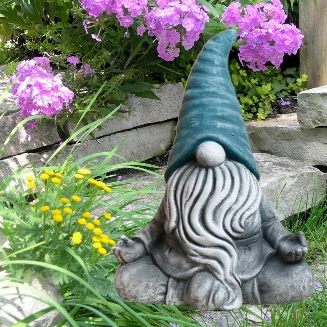 Meditating Gnome Garden Decor