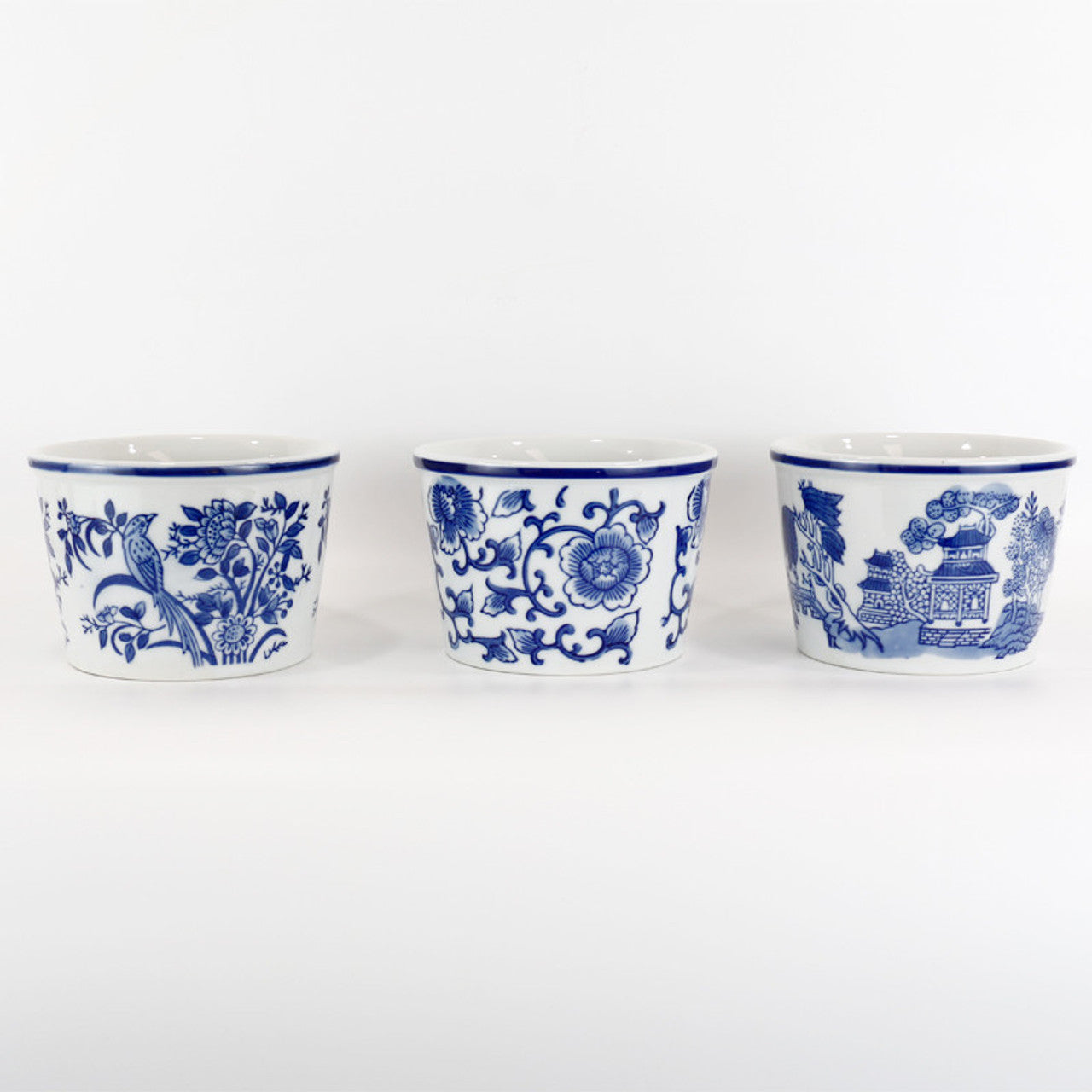 Blue and White Ceramic Pots