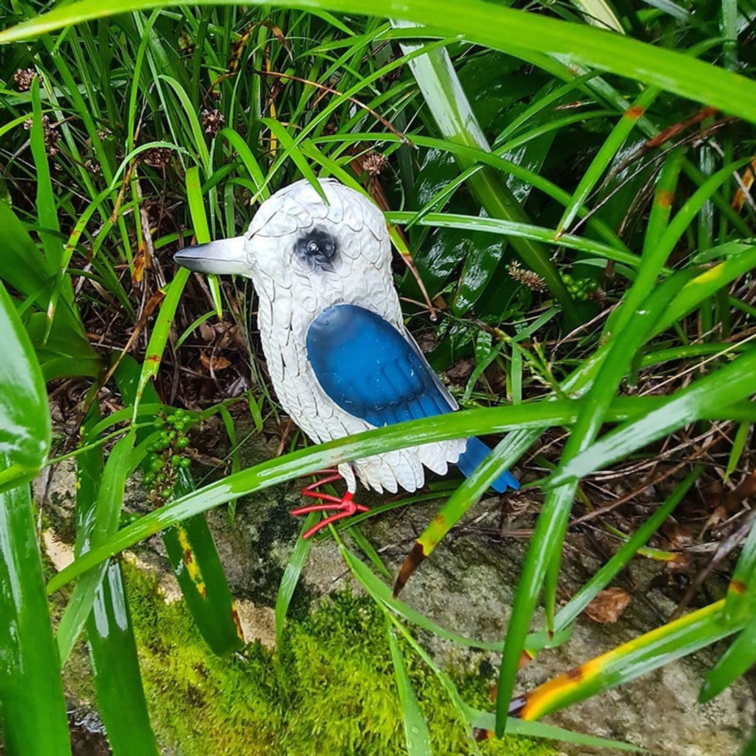 Hand Painted Kookaburra Garden Decor