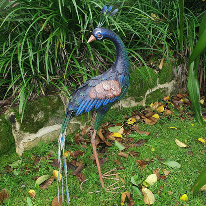 Standing Peacock Garden Decor