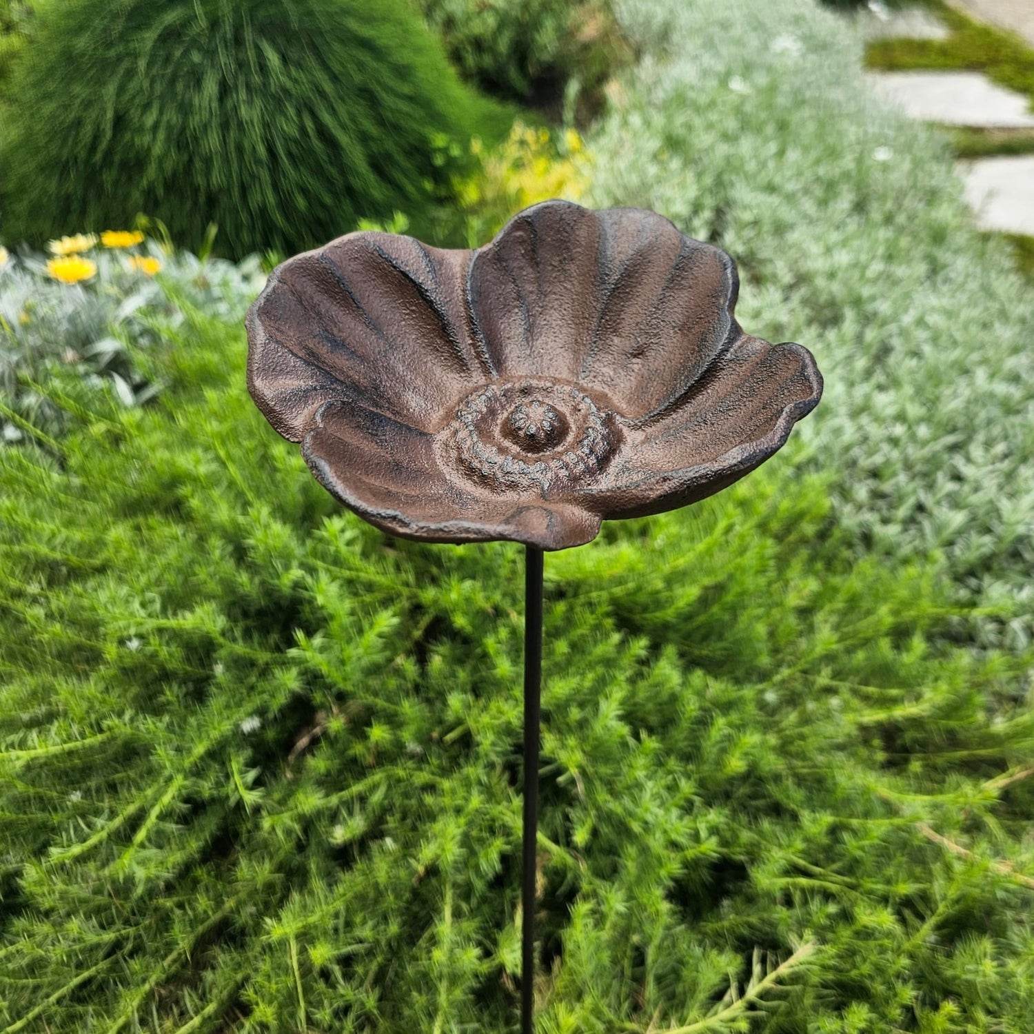 Cast Iron Flower Decorative Garden Stake