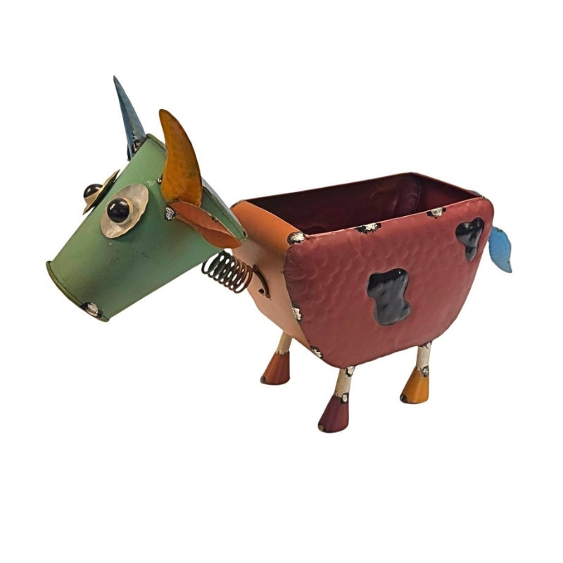Moo Meadow Metal Garden Planter