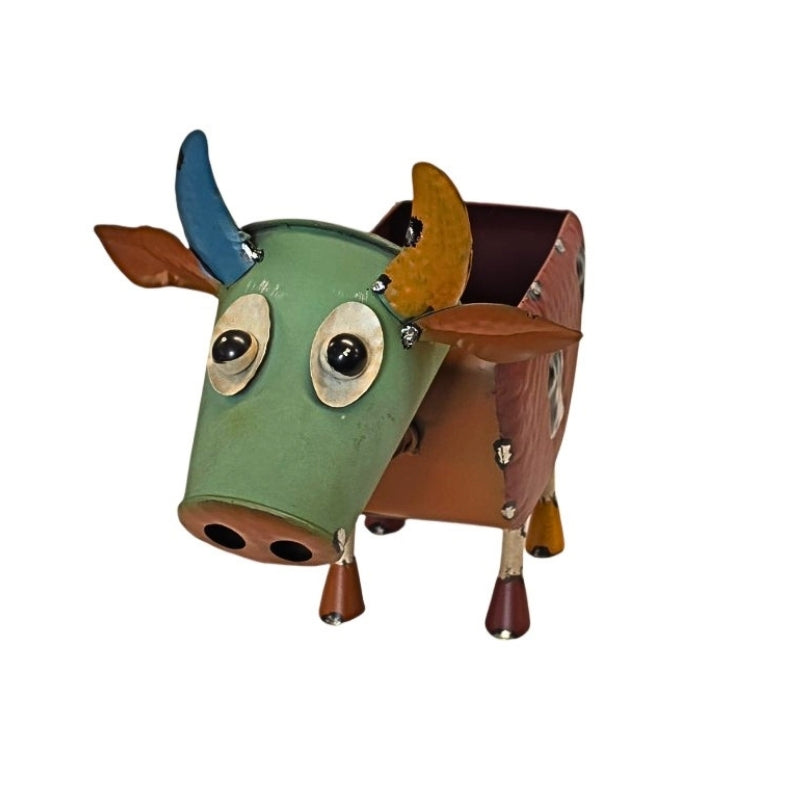 Moo Meadow Metal Garden Planter