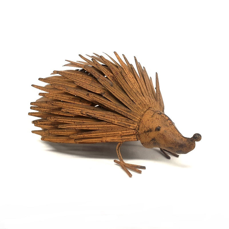 Rusty Echidna Metal Garden Decor