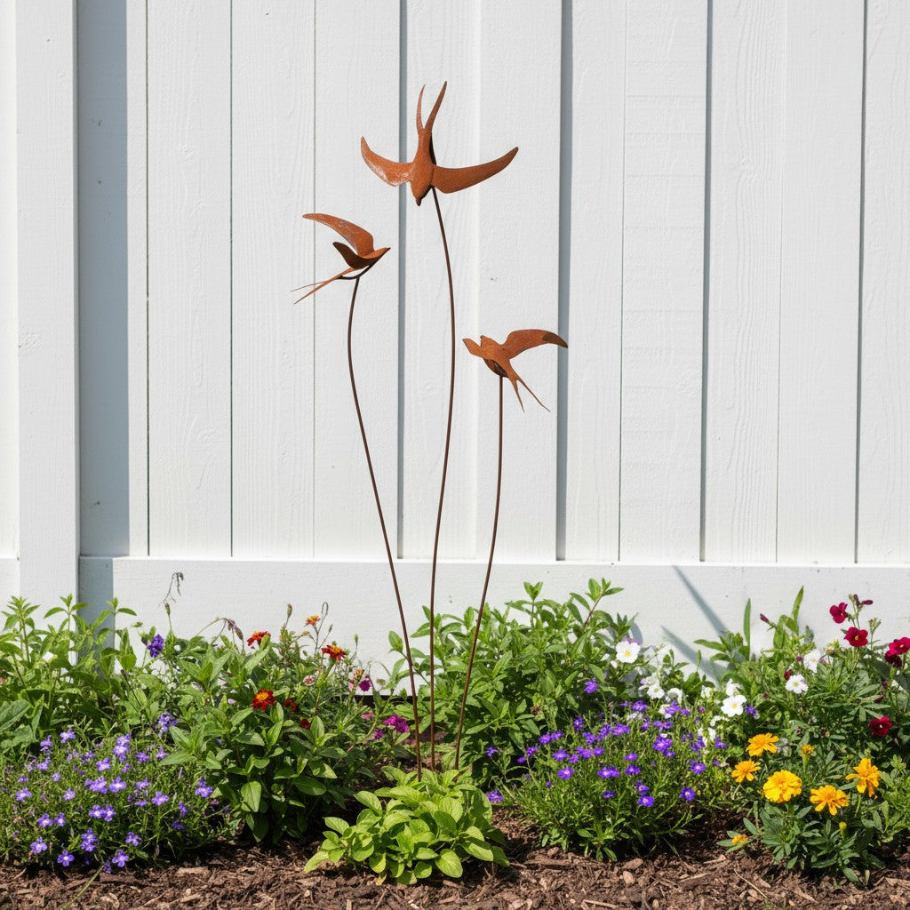 Wind Testers Swallows Garden Stake