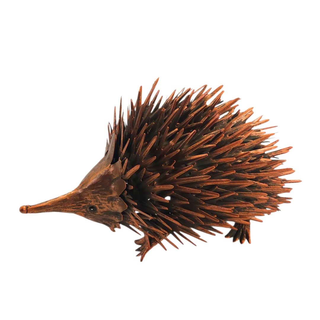 Handcrafted Metal Echidna Garden Decor