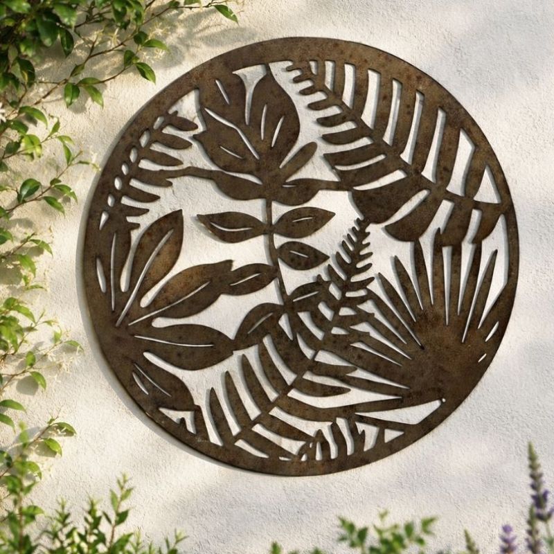 Tropical Garden Metal Wall Art