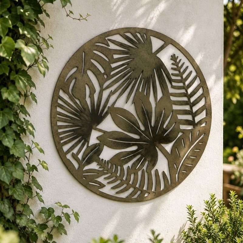 Palm Garden Metal Wall Art