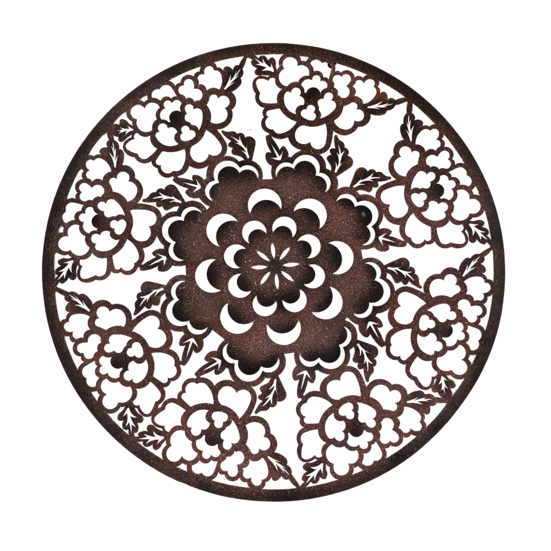 DESERT ROSE MANDALA WALL ART