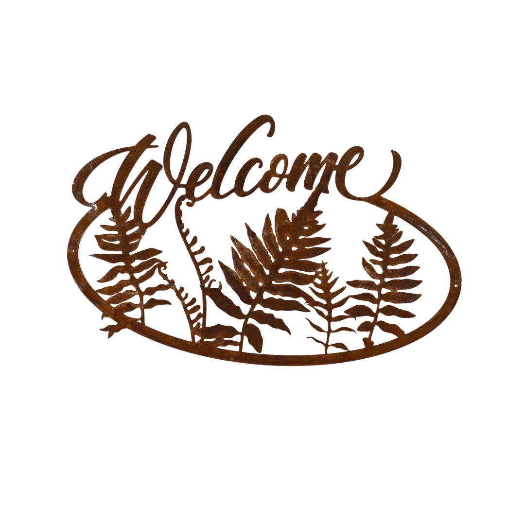 Fern Welcome Wall Art