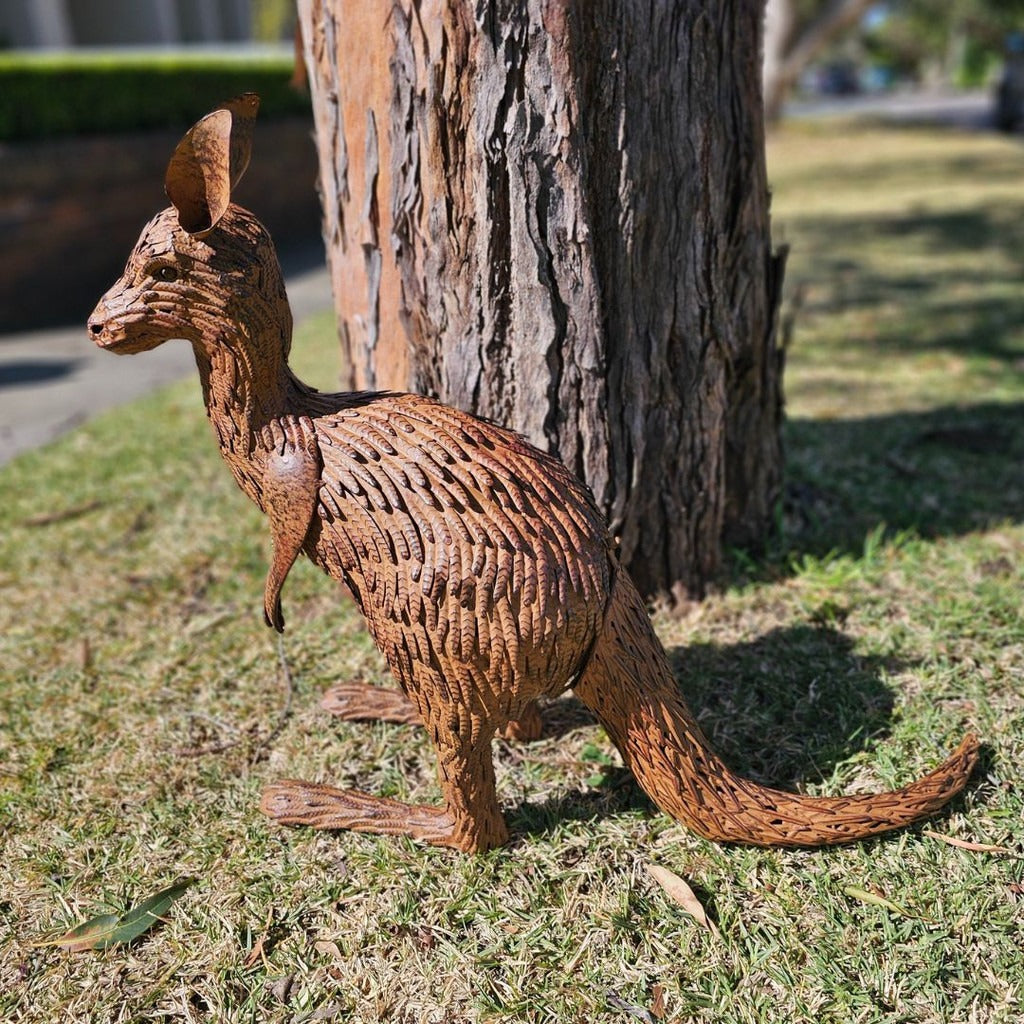 Mama Kangaroo Garden Sculpture