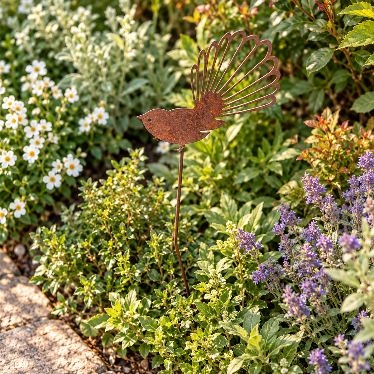 Laser Cut Willy Wagtail Garden Stake