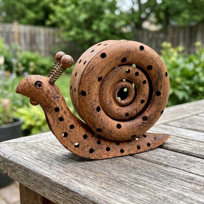 Captain Slow Metal Garden Snail