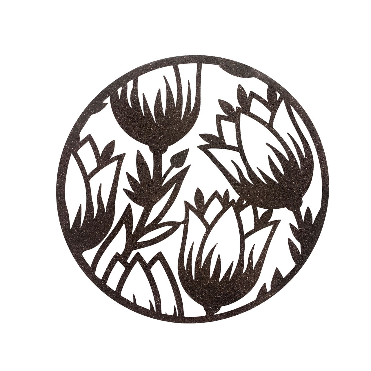 Rustic Metal Tulip Wall Art Garden Decor