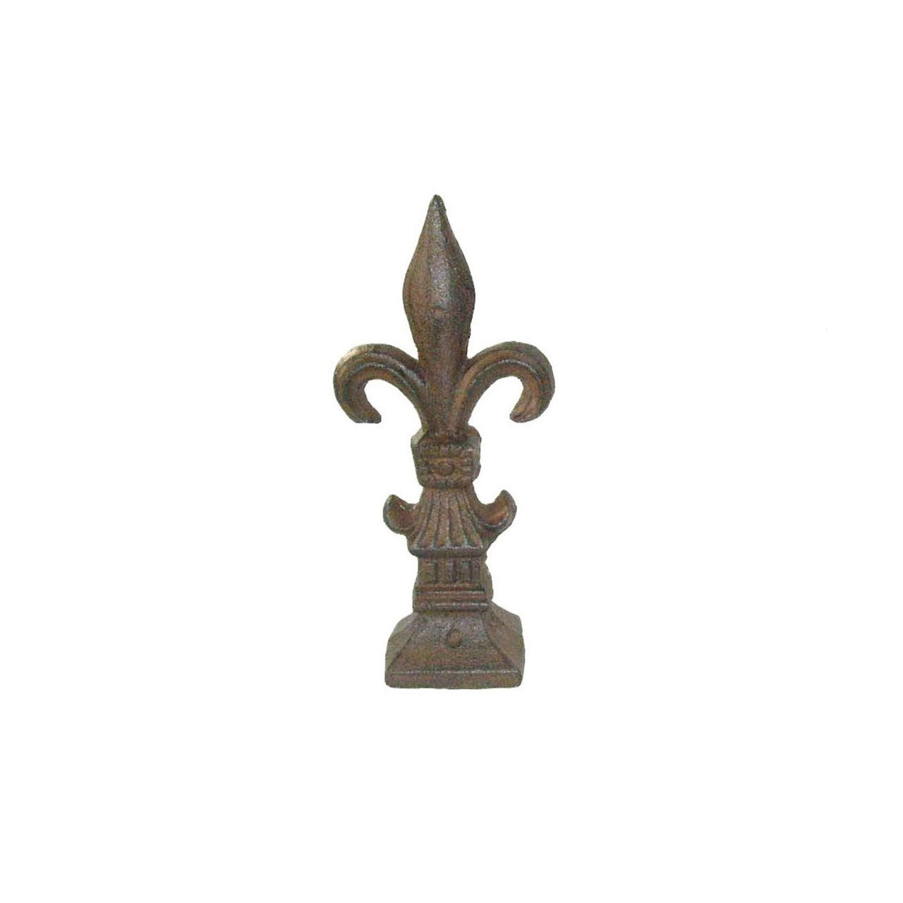 Cast Iron Fleur de Lis Garden Ornament Decor