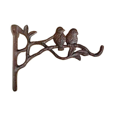 Lovebirds Cast Iron Wall Bracket