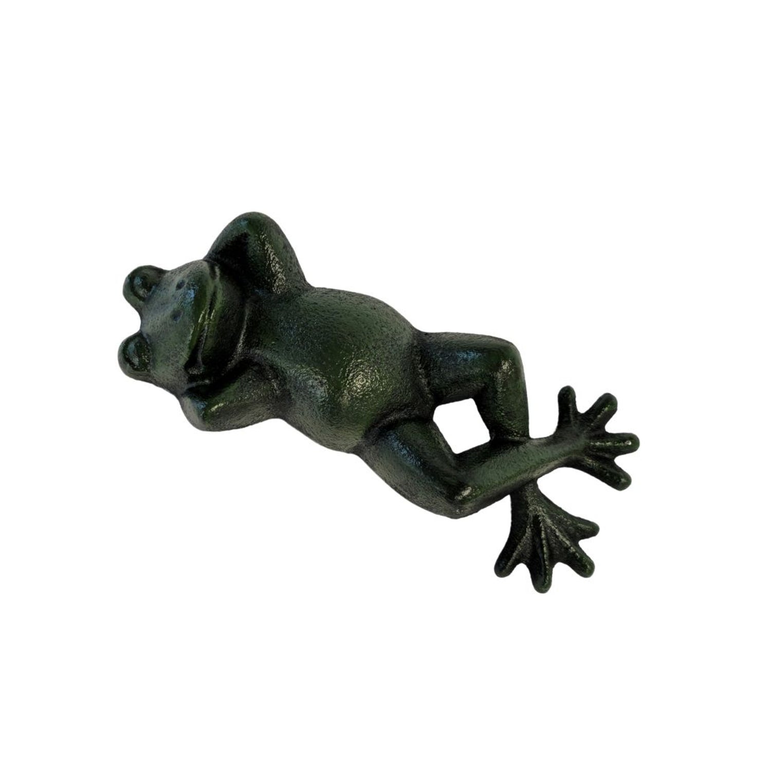 Cast iron sunning frog large