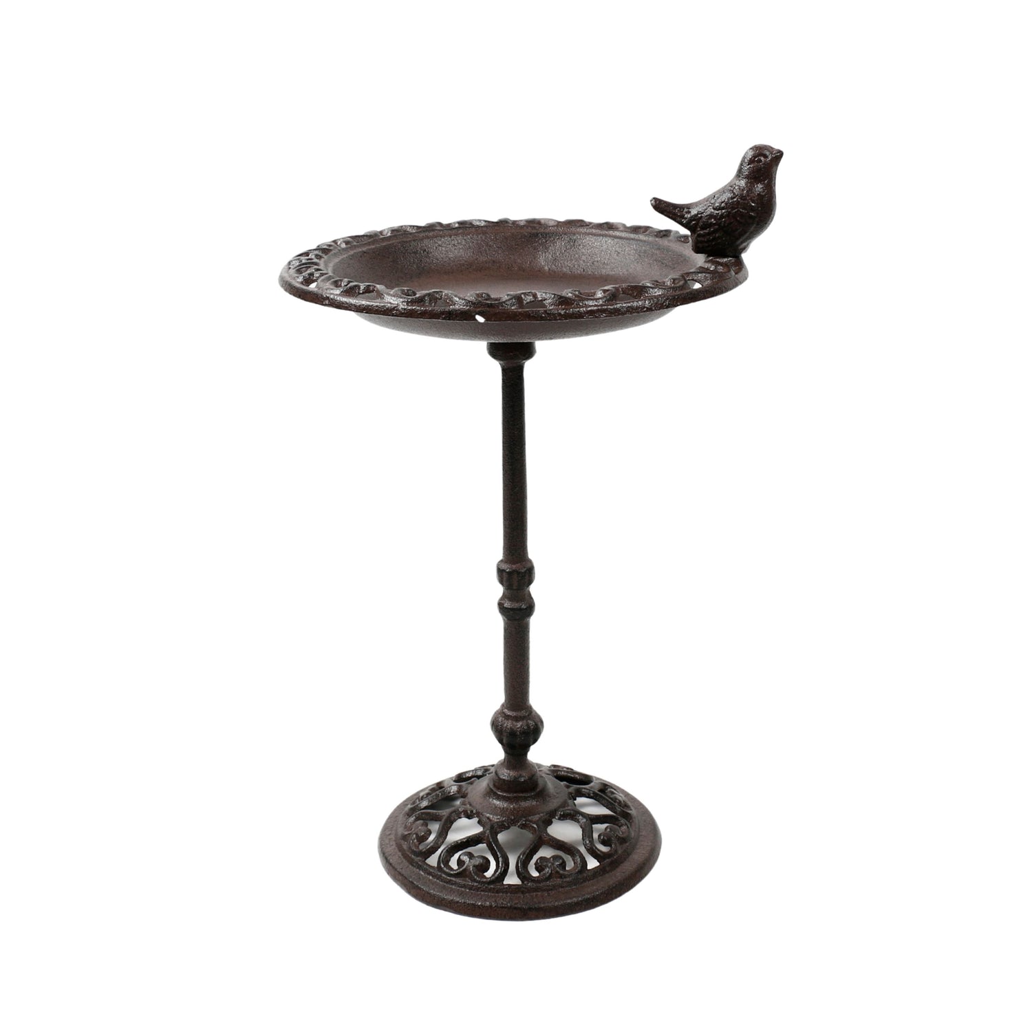 Garden Gossip Cast Iron Pedestal Bird Bath