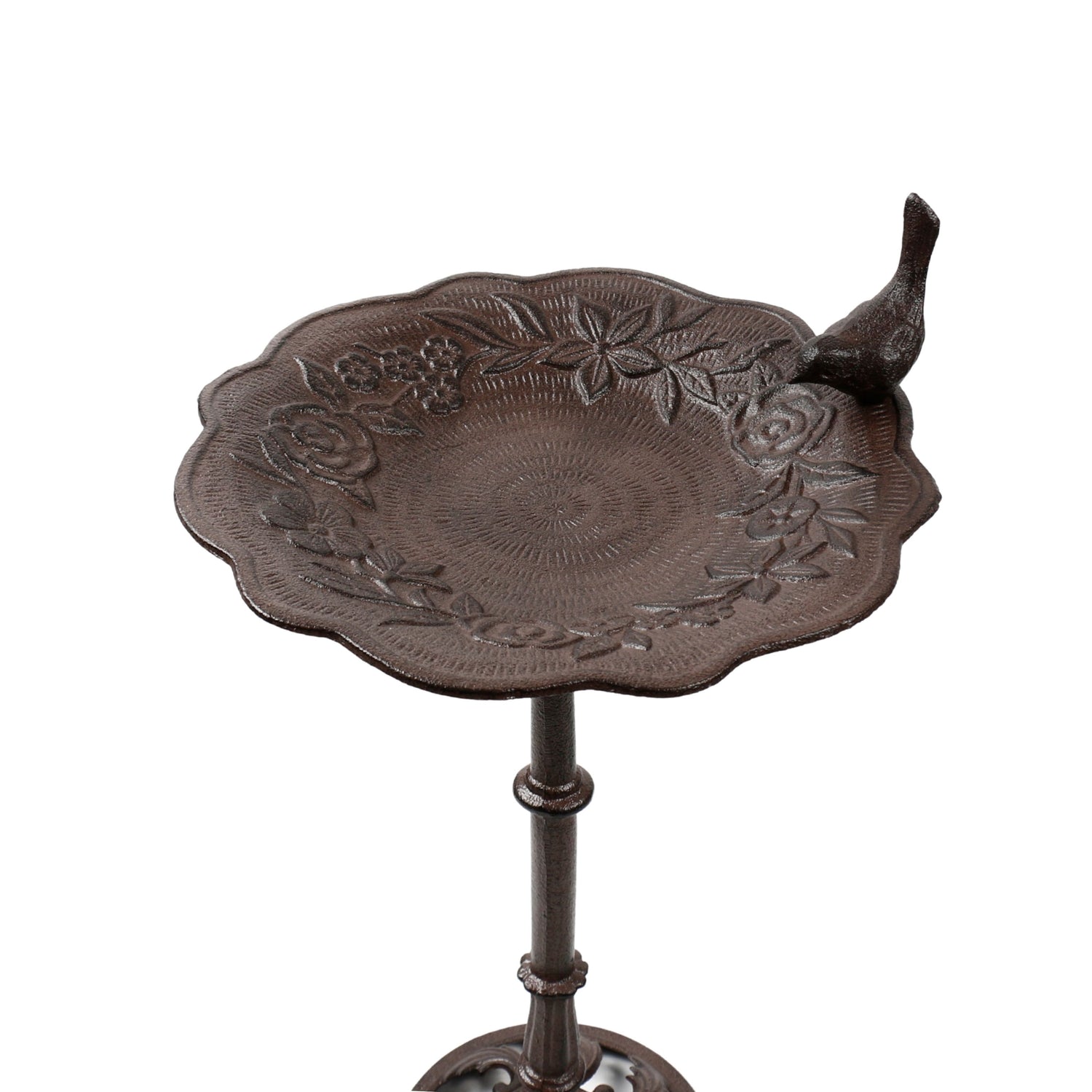 Garden Welcome Cast Iron Pedestal Bird Bath