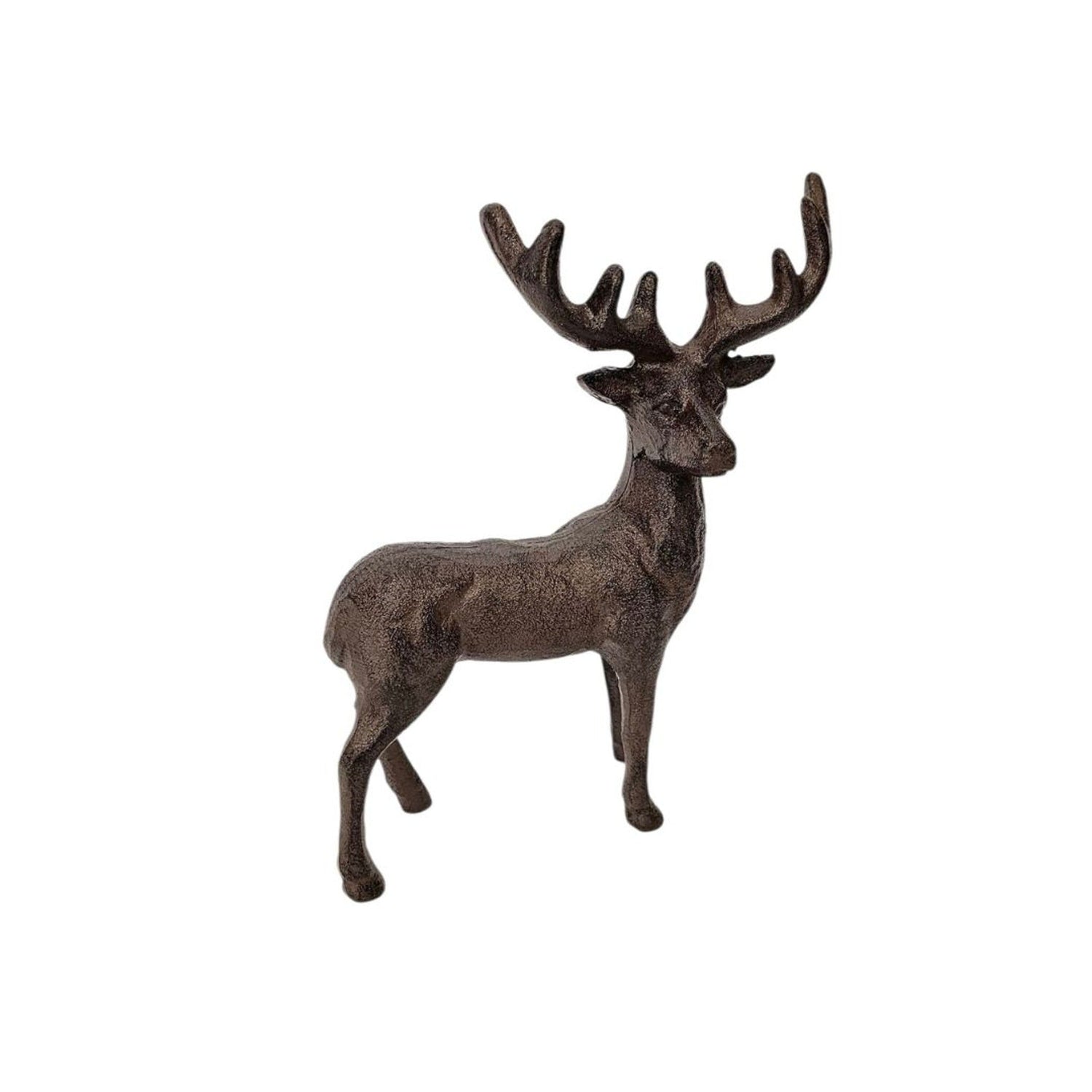 Majestic Cast Iron Stag Figurine