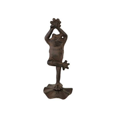 Cast iron tree pose frog