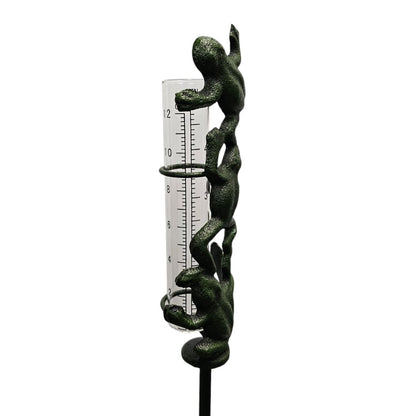 CLIMBING FROG RAIN GAUGE STAKE