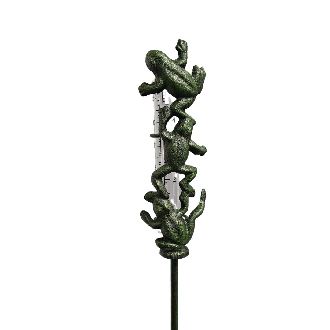 CLIMBING FROG RAIN GAUGE STAKE