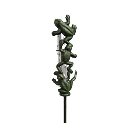 CLIMBING FROG RAIN GAUGE STAKE