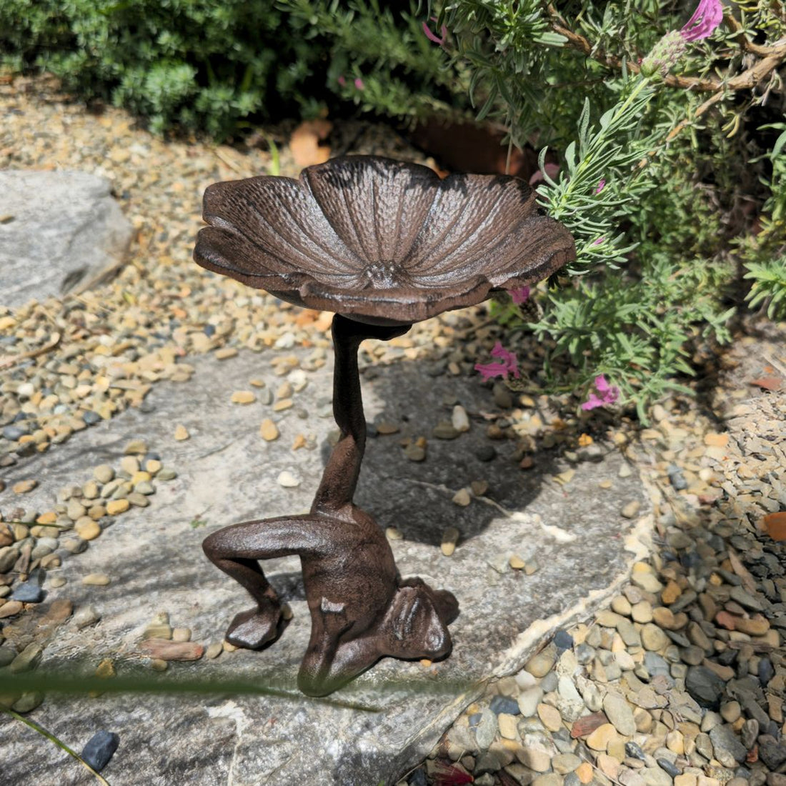 Acrobat Frog Cast Iron Decor