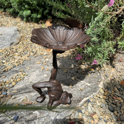 Acrobat Frog Cast Iron Decor