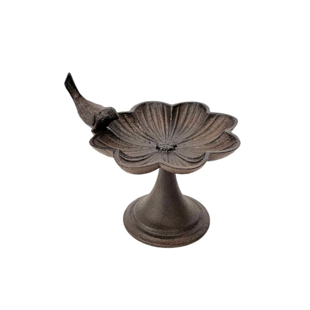 Flower Cast Iron Bird Feeder